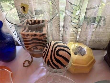 Zebra Candle, Dish