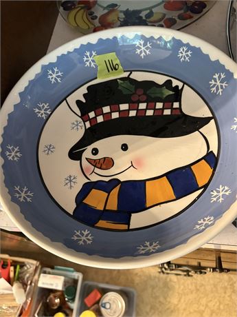 Snowman Plate