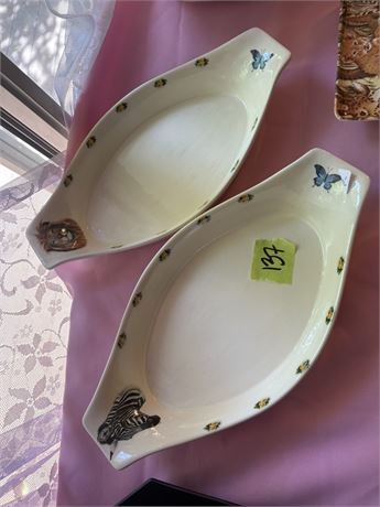 Hand Painted Serving Dishes
