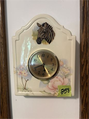Zebra Clock