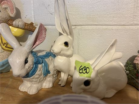 Ceramic Rabbits (3)