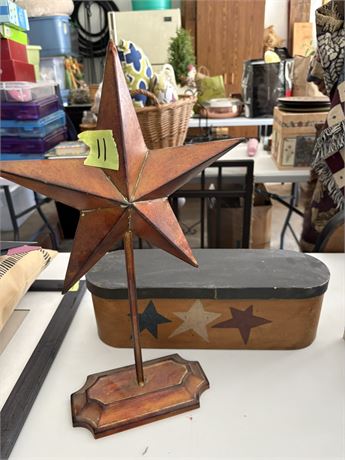 Metal Star and Box