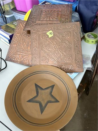 Plate, Metal Decor