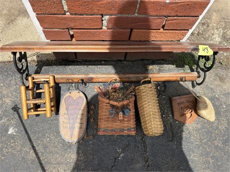 Wall Shelf and Baskets