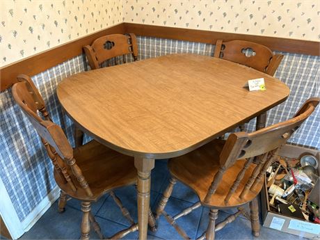 Vintage Table and Chairs, Colonial S. Bent & Bros.