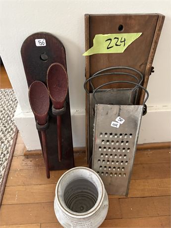Antique Kitchen Items and Pottery