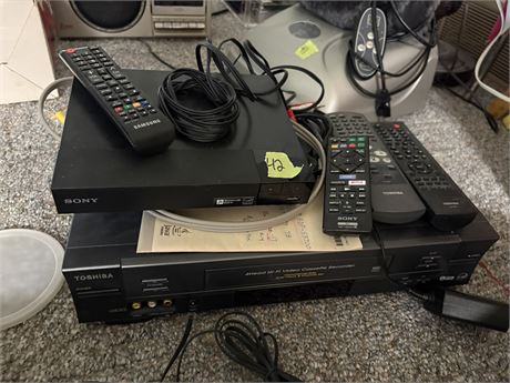 VCR, DVD Player