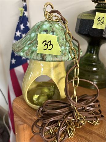 Vintage Mushroom Snail Lamp